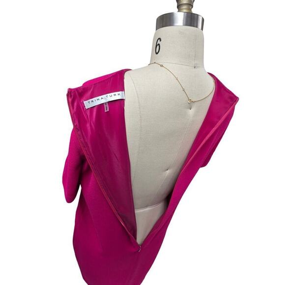 Trina Turk Andromeda 2 Dress in Planetary Pink size 4 NWOT Barbie Jetsons - Picture 5 of 8